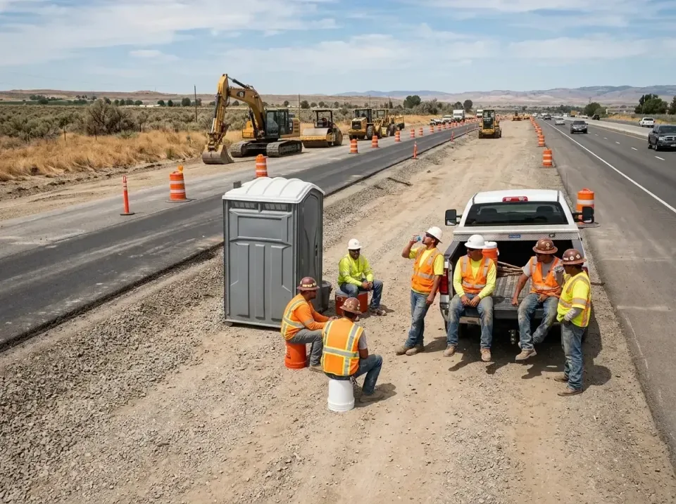 highway-road-construction-crew-007 — frequently asked questions, Porta Potty and Restroom Rentals in Alderton, WA